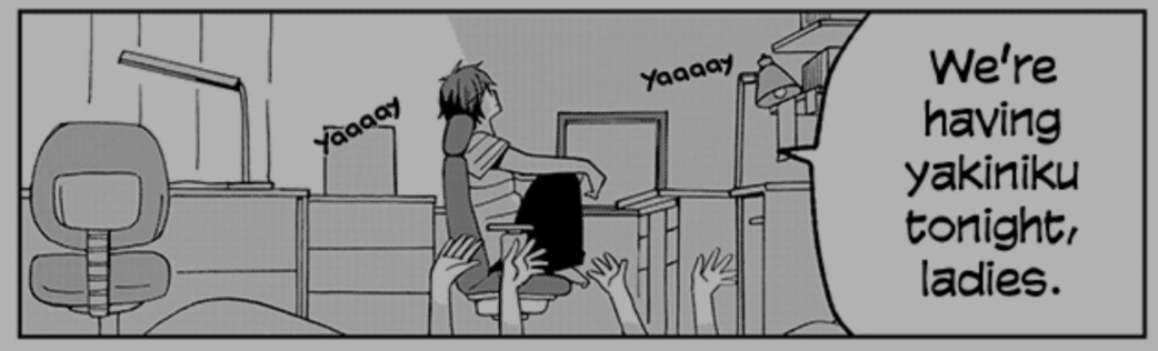 A Panel from the manga Still Sick